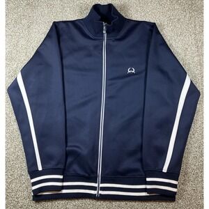 Cinch Full Zip Track Jacket Navy Blue Men's Size Large Pockets Western Wear